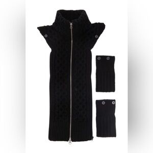 Veronica Beard Upstate Wool Dickey and Matching Cuffs